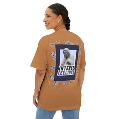 Intense Feelings – Navy Unisex Oversized Tee
