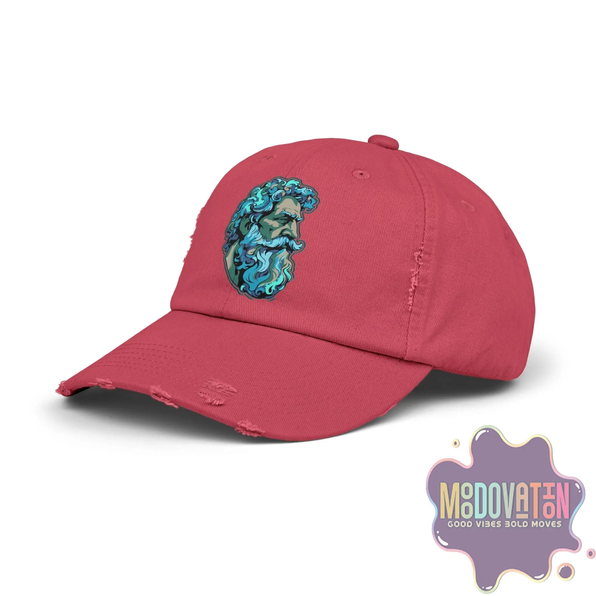 Marcus Aurelius Stoic - Unisex Distressed Vintage Hat - MOODOVATION