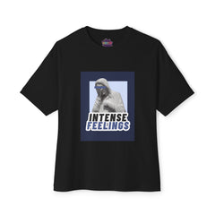 Intense Feelings – Navy Unisex Oversized Tee
