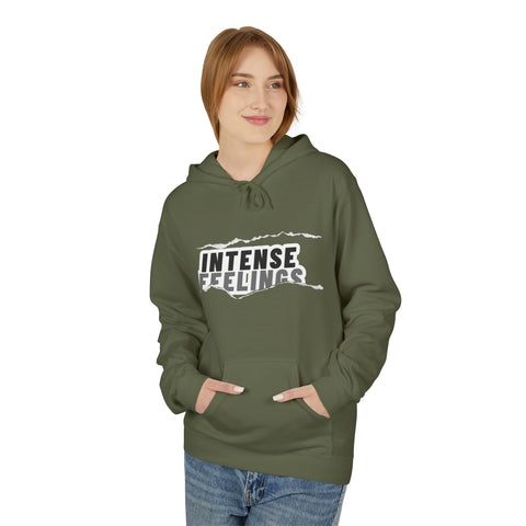 Intense Feelings Unisex Midweight Hoodie - Grey Print