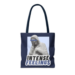 Intense Feelings Tote Bag - Navy Print