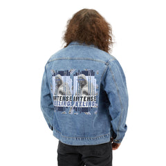 Intense Feelings Men's Street Denim Jacket - Navy