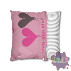 Compassion Faux Suede Square Pillowcase - MOODOVATION