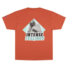 Intense Feelings - Cyan Print Unisex Champion T-Shirt