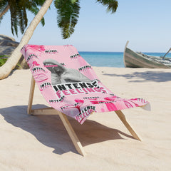 Intense Feelings - Pink Beach Towel