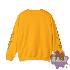 Good Things - Unisex Heavy Blend Crewneck Sweatshirt - Large Graphic Sleeve - MOODOVATION