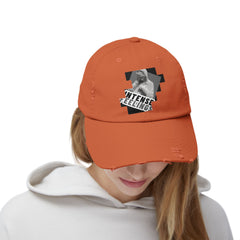 Intense Feelings - Grey Print Vintage Distressed Hat