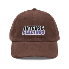 Intense Feelings - Vintage Corduroy Embroidery Hat