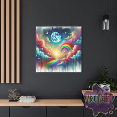 Rainbow Road To Infinity Matte Canvas - MOODOVATION