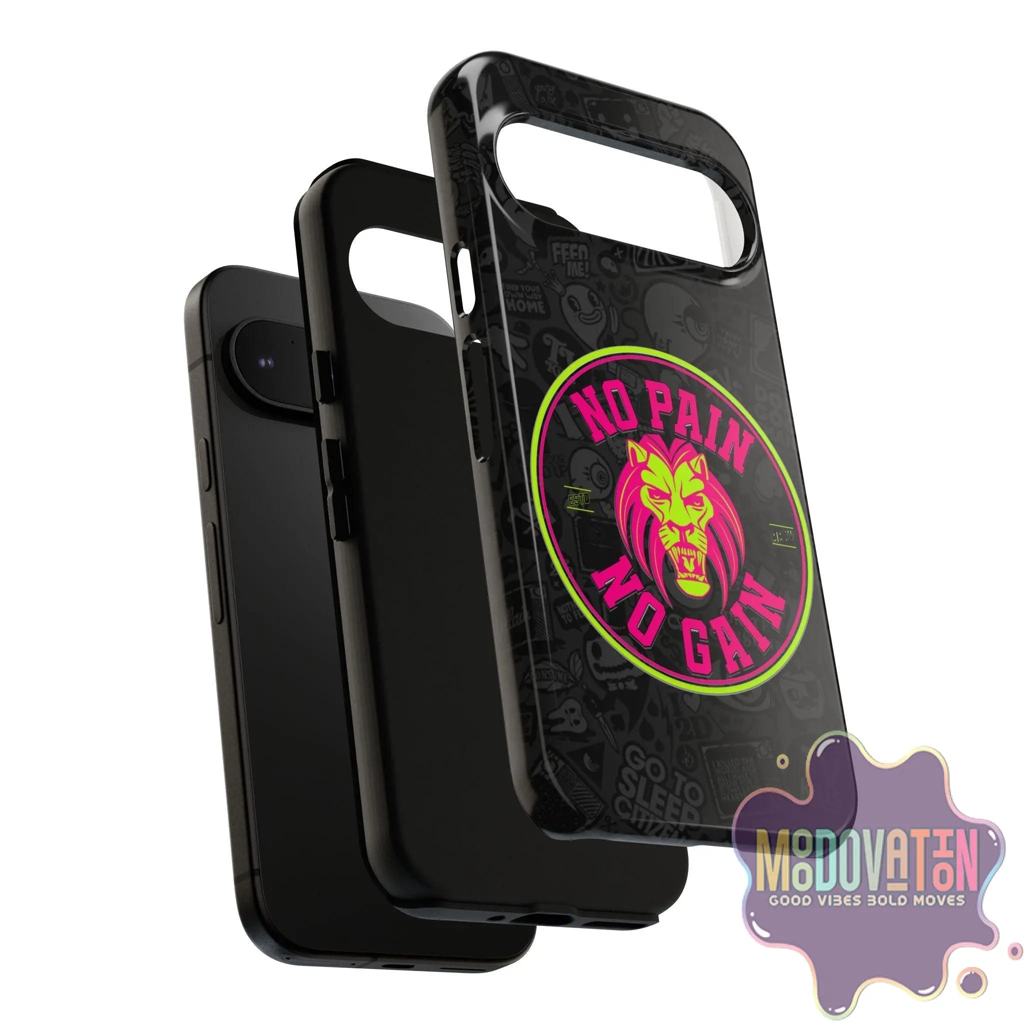 No Pain No Gain Phone Case - Black - MOODOVATION