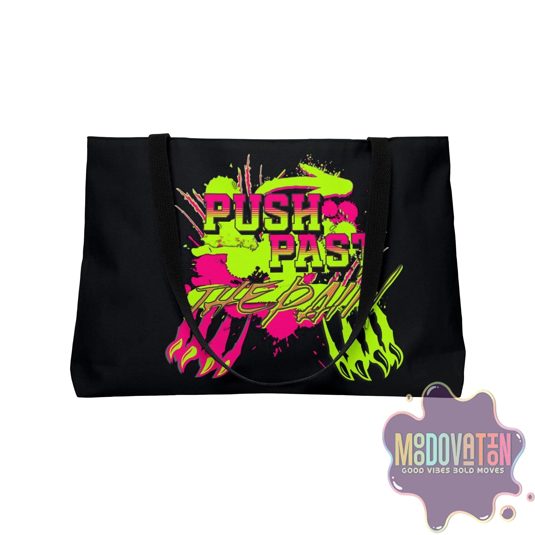 No Pain No Gain Weekender Tote Bag - Black - MOODOVATION
