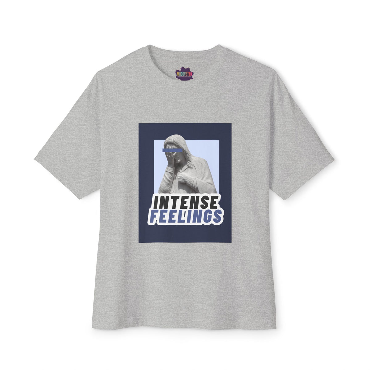 Intense Feelings – Navy Unisex Oversized Tee