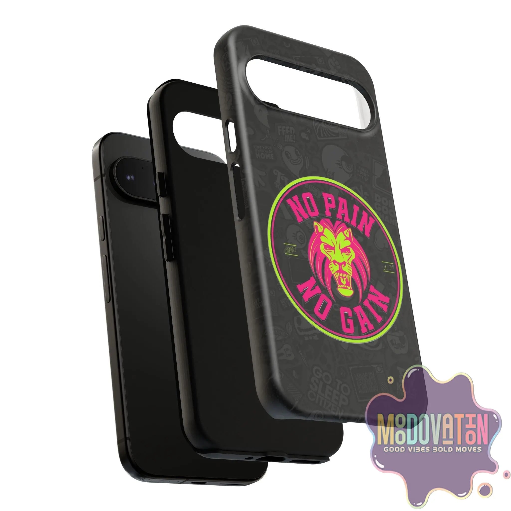 No Pain No Gain Phone Case - Black - MOODOVATION