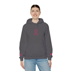 Pink Ribbon Awareness Hoodie, Unisex Sweatshirt for Fundraising, Breast Cancer Awareness Month, Inspirational Gift, Cozy Jumpsuit