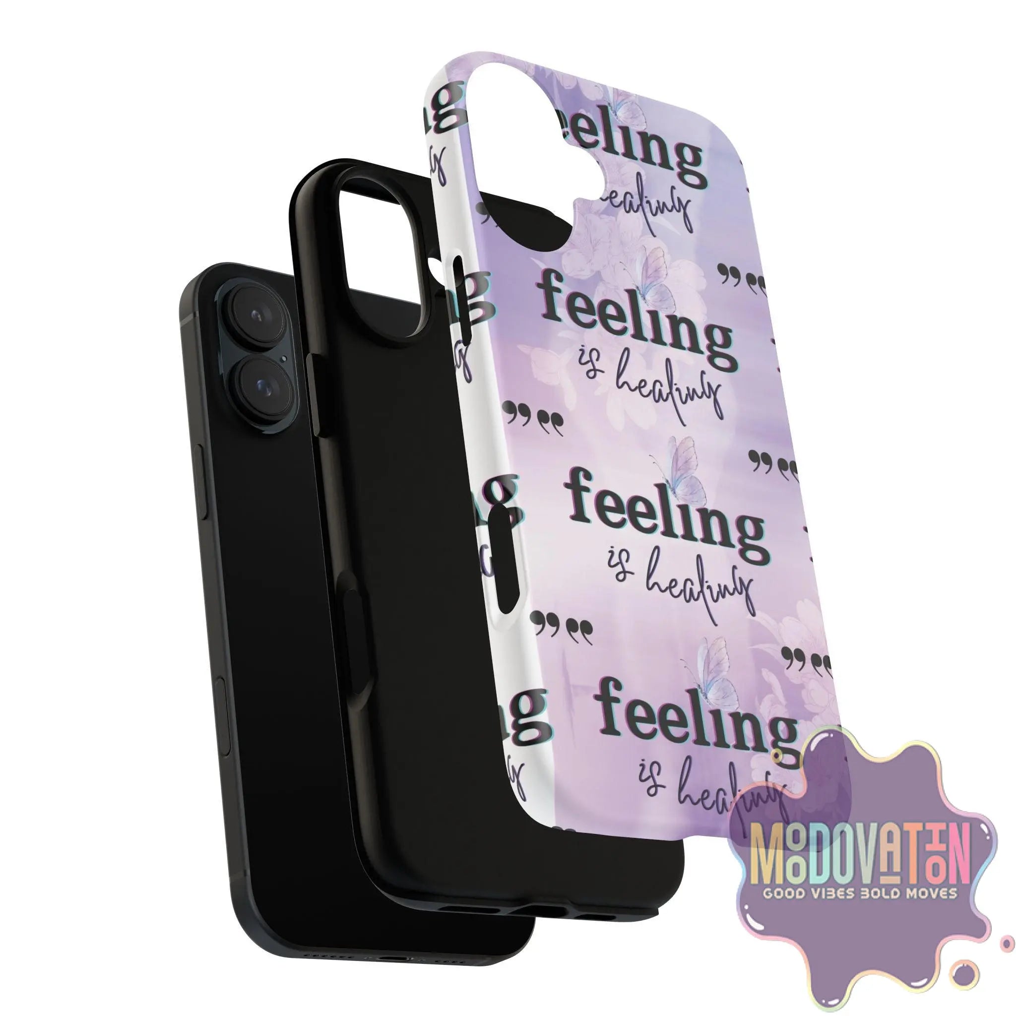 Feeling Is Healing Phone Case - Lilac - MOODOVATION