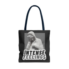 Intense Feelings Tote Bag - Grey Print