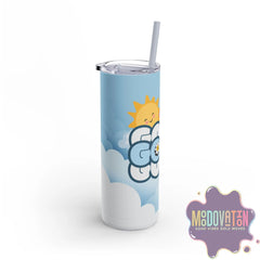 Good Things Skinny Matte Tumbler 20oz-  Sky Blue - MOODOVATION