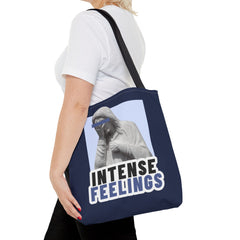 Intense Feelings Tote Bag - Navy Print