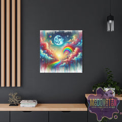 Rainbow Road To Infinity Matte Canvas - MOODOVATION