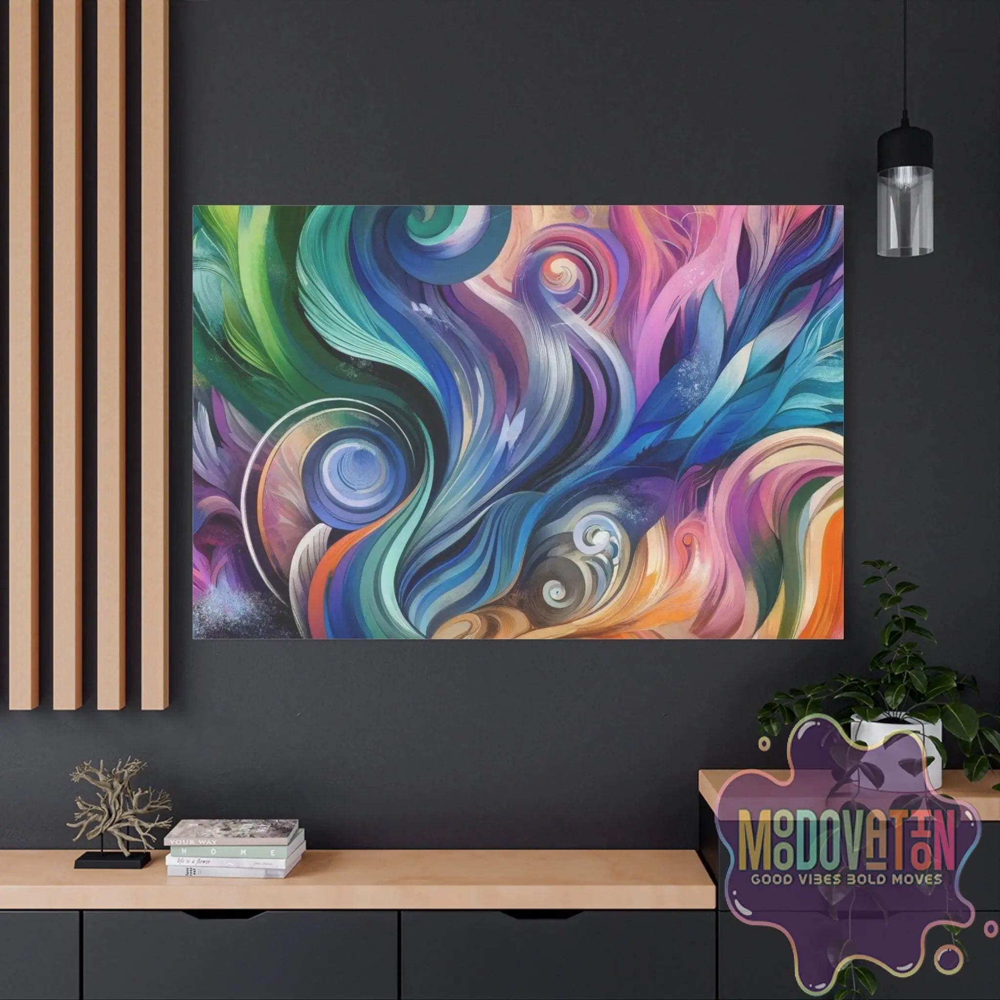 Ethereal Flow Matte Canvas - MOODOVATION