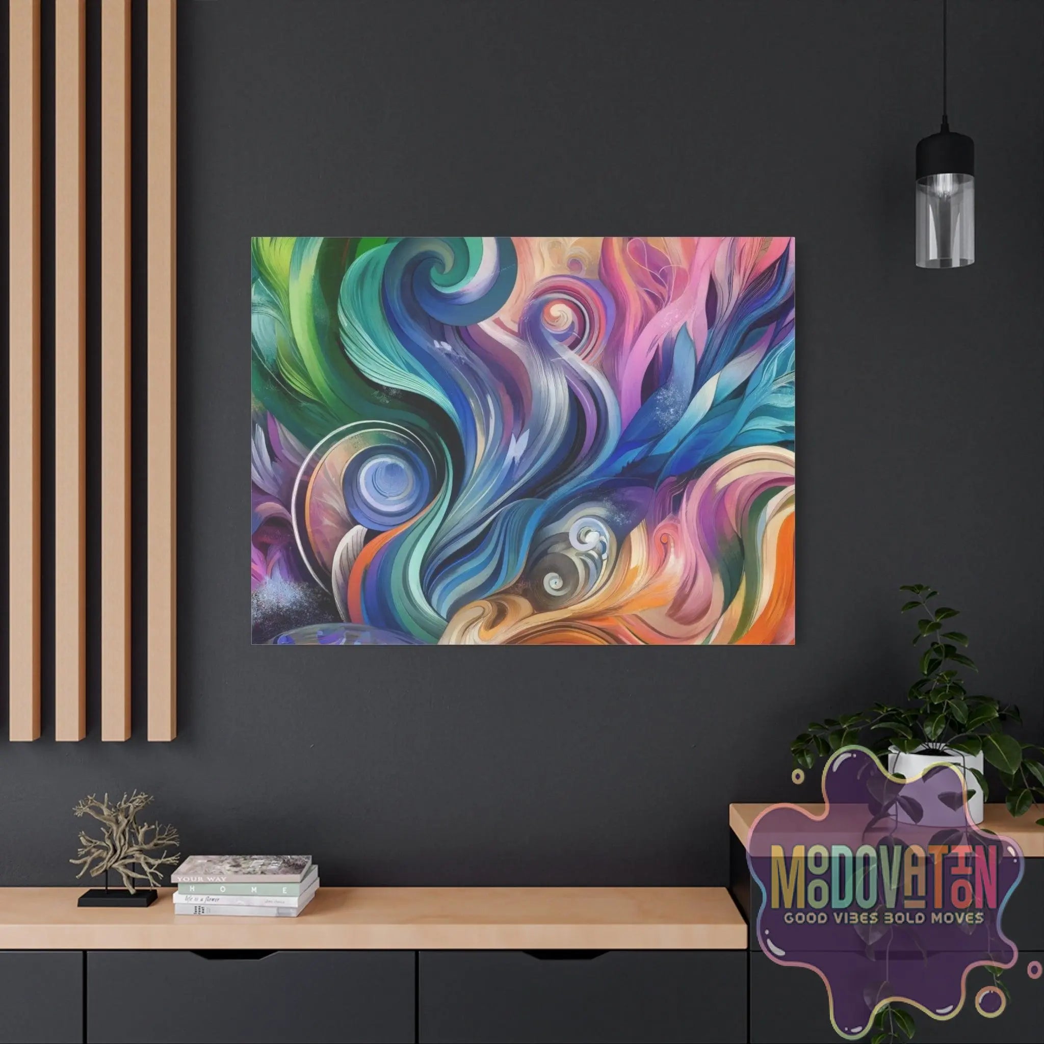 Ethereal Flow Matte Canvas - MOODOVATION