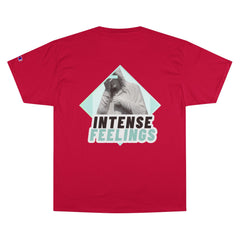 Intense Feelings - Cyan Print Unisex Champion T-Shirt