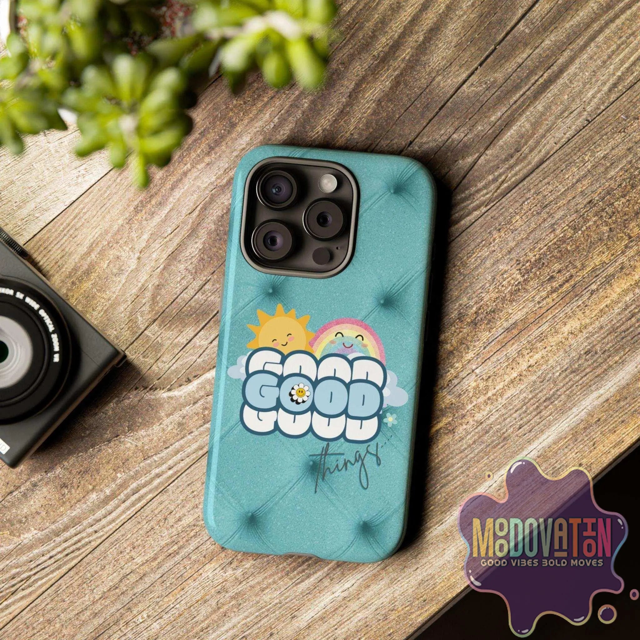 Good Things Phone Case - Teal - MOODOVATION