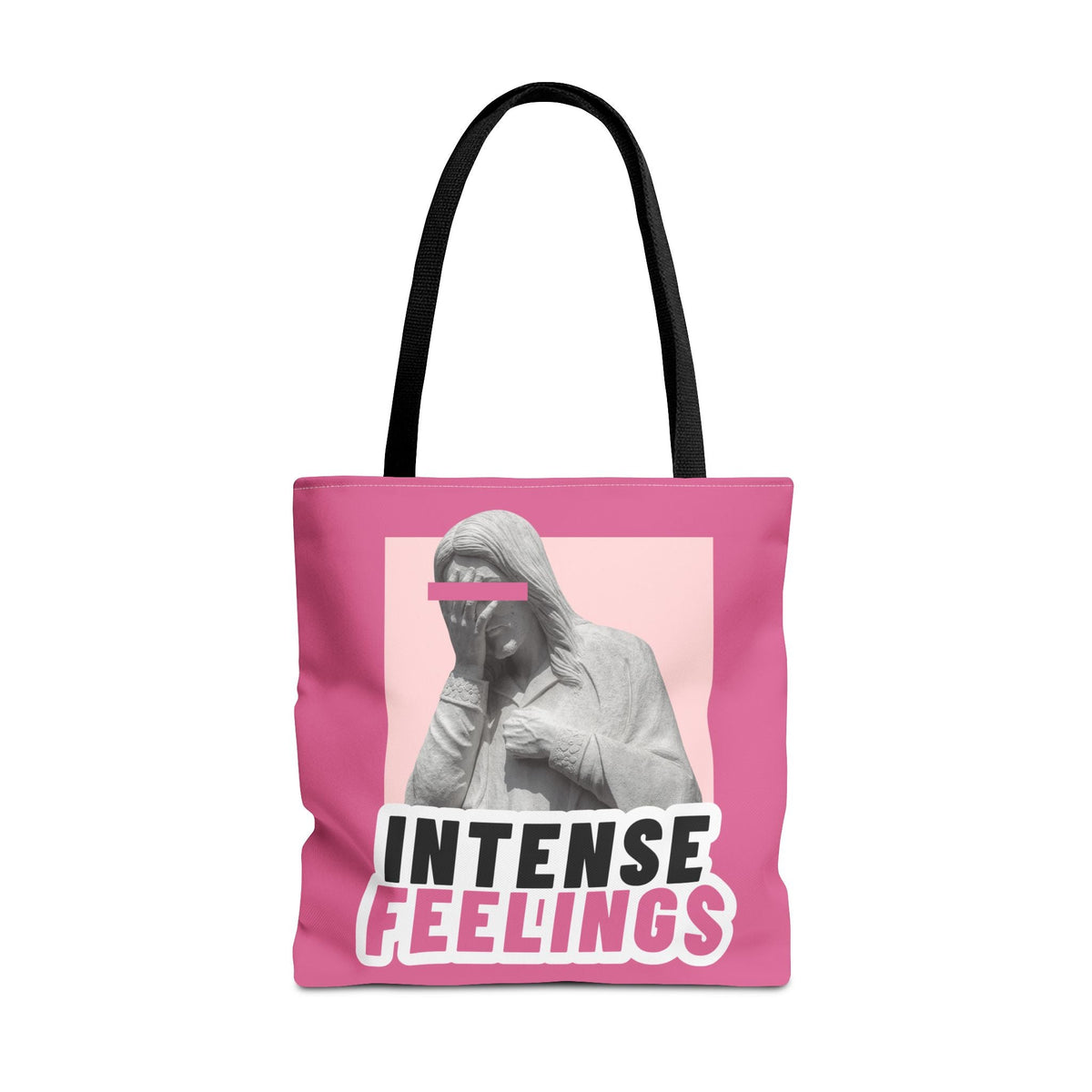 Intense Feelings Tote Bag - Pink Print Moodovation