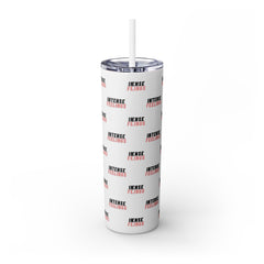 Intense Feelings - Rose Pink Print Skinny Tumbler