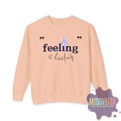 Feeling Is Healing Lightweight Crewneck Sweatshirt - Spring Edition Moodovation