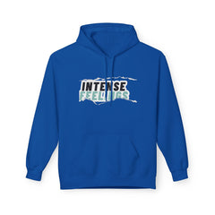 Intense Feelings Unisex Midweight Hoodie - Cyan Print