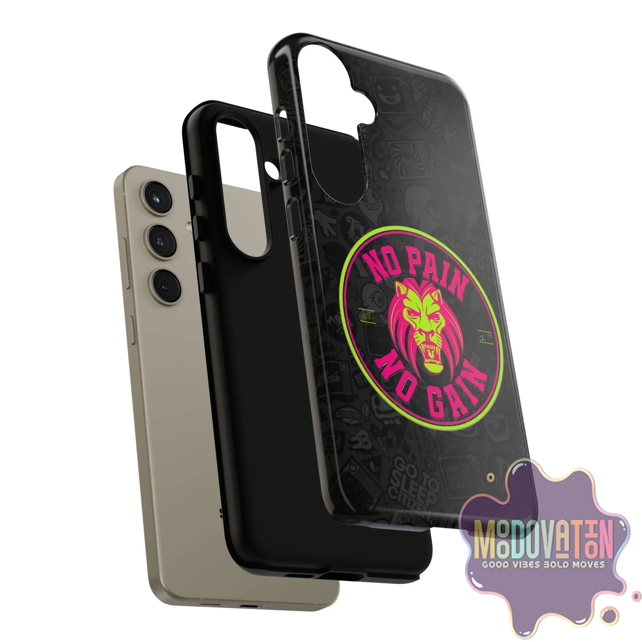 No Pain No Gain Phone Case - Black - MOODOVATION