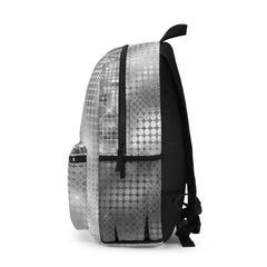 Retro Silver Flow Backpack