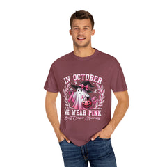 In October We Wear Pink – Breast Cancer Awareness Unisex T-Shirt