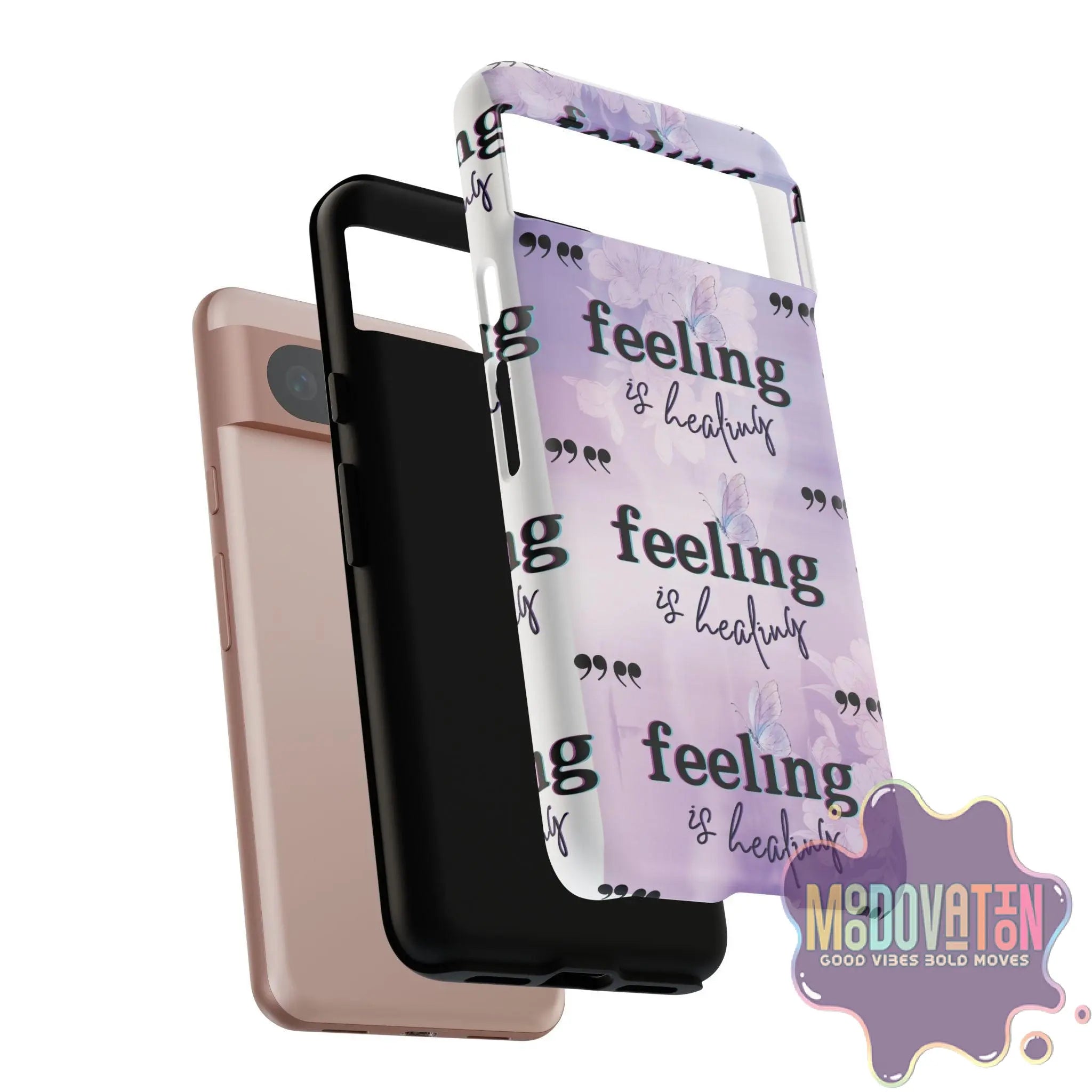 Feeling Is Healing Phone Case - Lilac - MOODOVATION