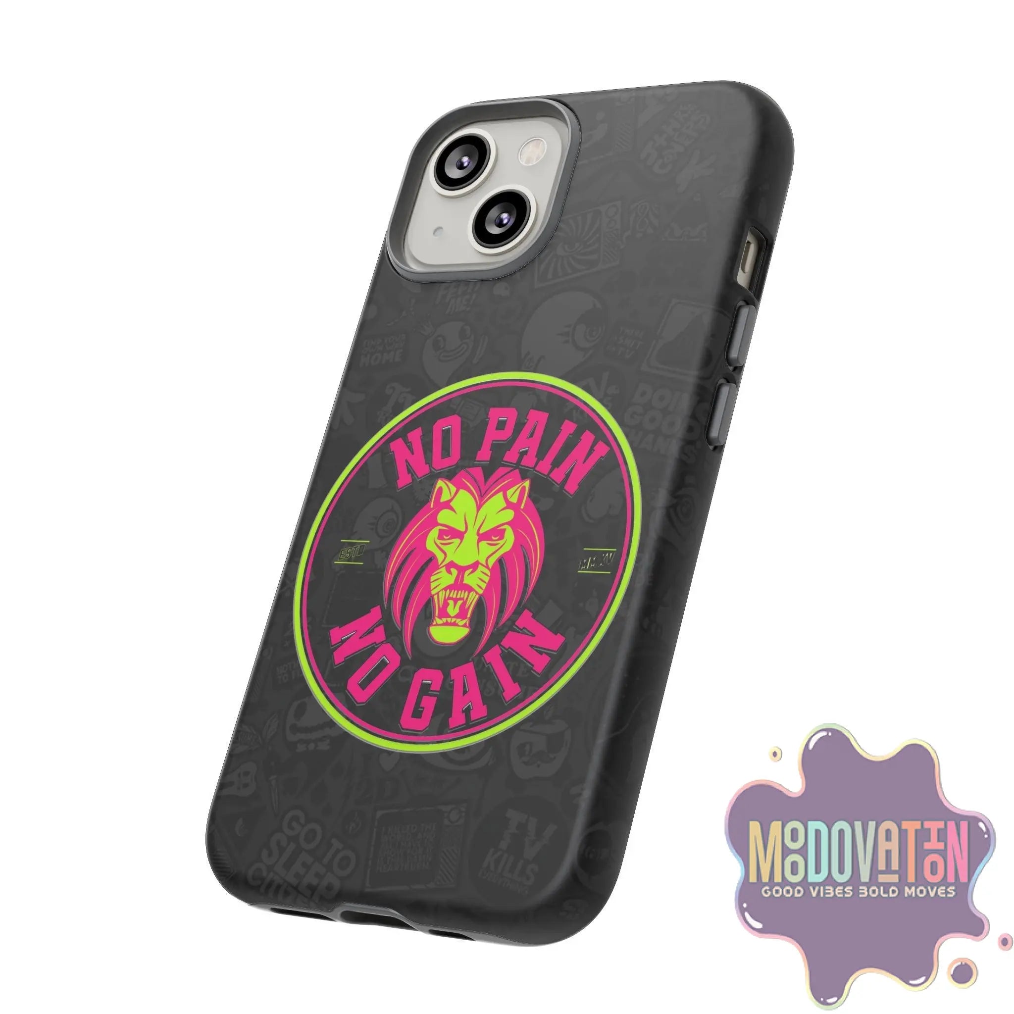 No Pain No Gain Phone Case - Black - MOODOVATION