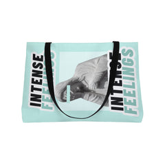 Intense Feelings Weekender Tote Bag - Cyan print