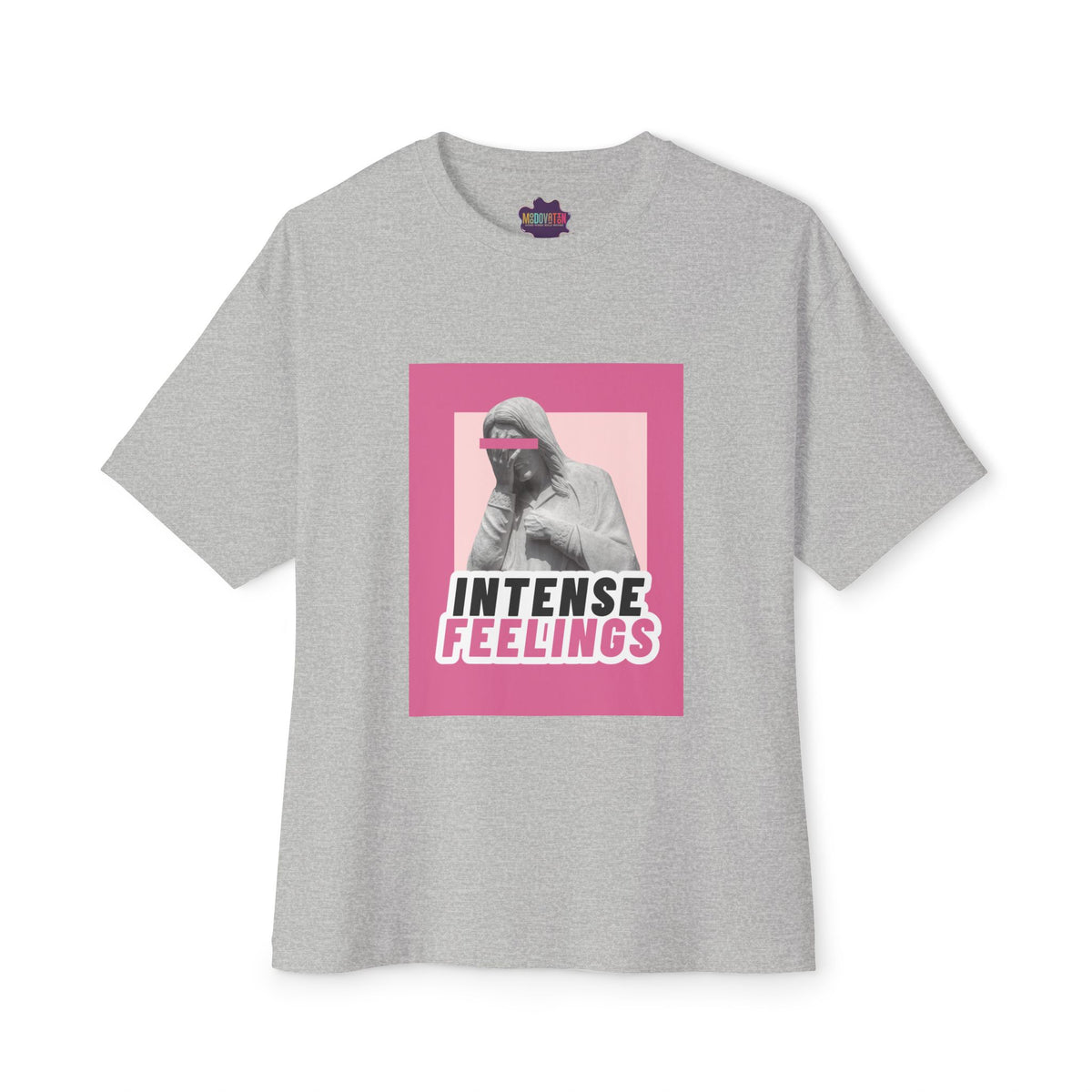 Intense Feelings – Pink Print Unisex Oversized Tee