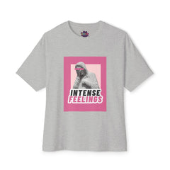 Intense Feelings – Pink Print Unisex Oversized Tee