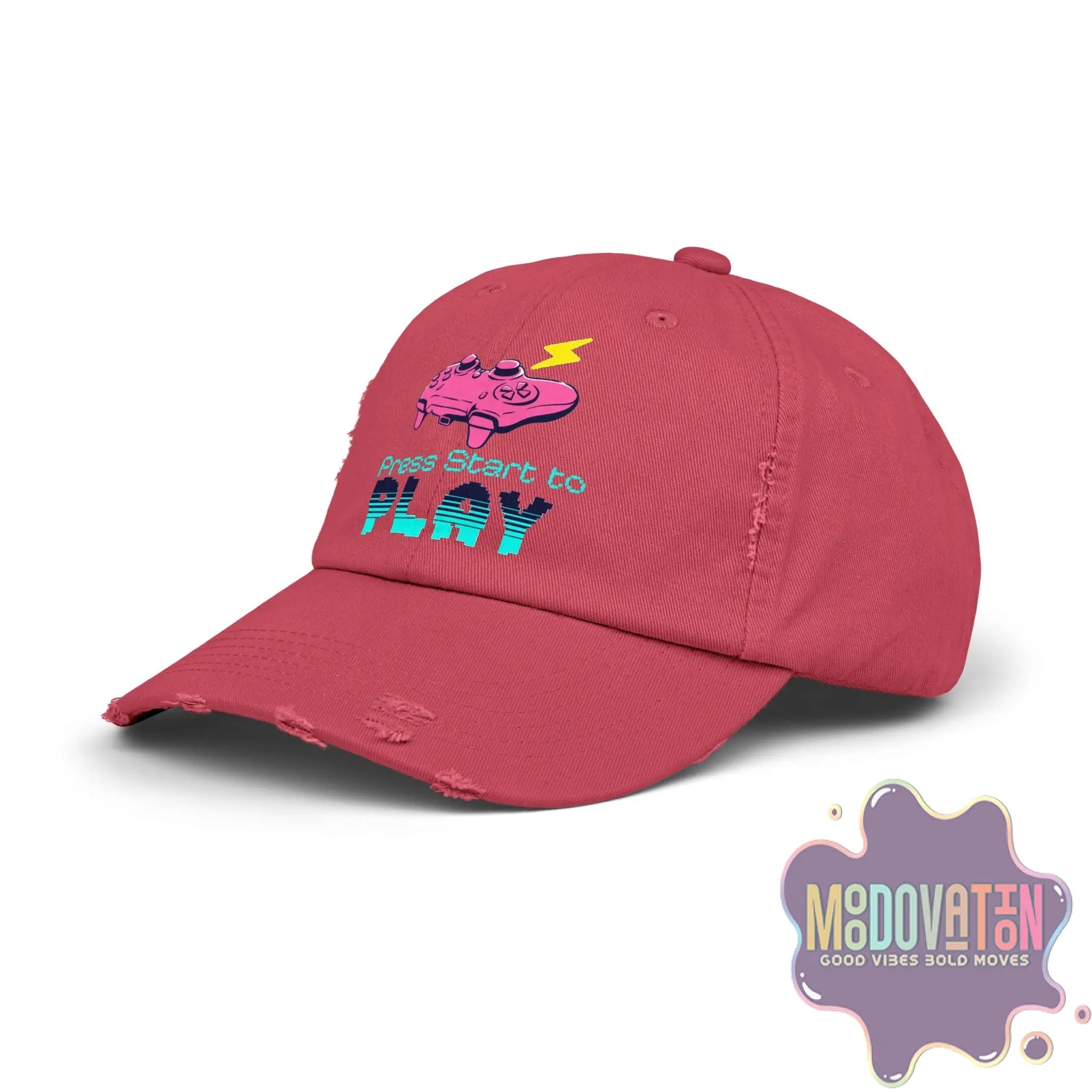 Game Over - Unisex Distressed Vintage Hat - MOODOVATION
