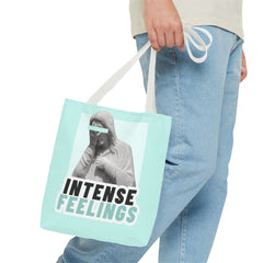 Intense Feelings Tote Bag - Cyan Print
