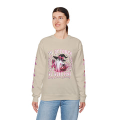 In October We Wear Pink – Breast Cancer Awareness Unisex Crewneck Sweatshirt