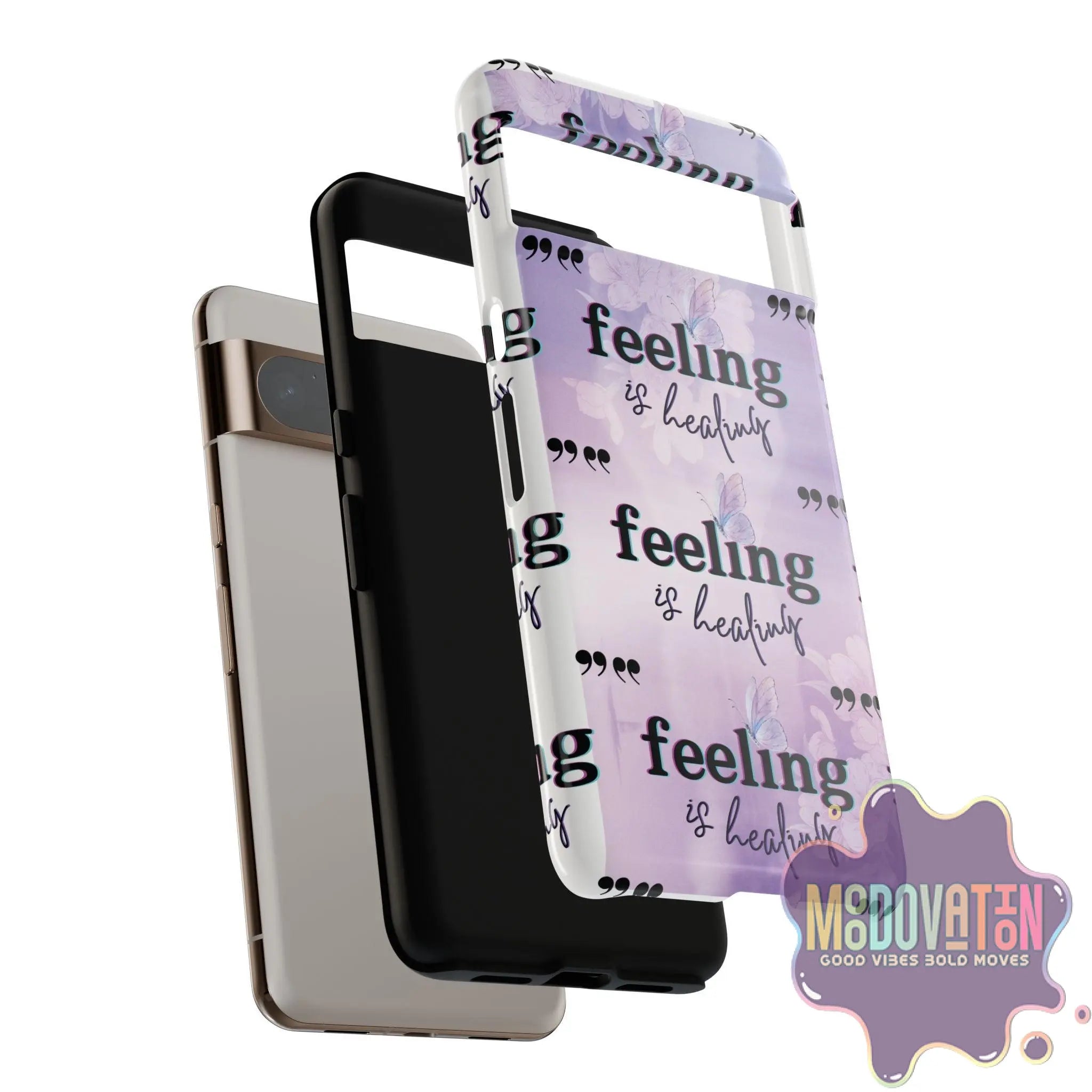 Feeling Is Healing Phone Case - Lilac - MOODOVATION
