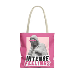 Intense Feelings Tote Bag - Pink Print