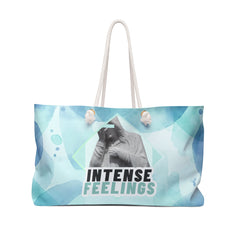 Intense Feelings – Cyan Weekender Tote Bag
