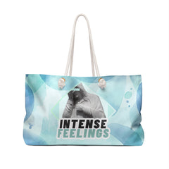 Intense Feelings – Cyan Weekender Tote Bag