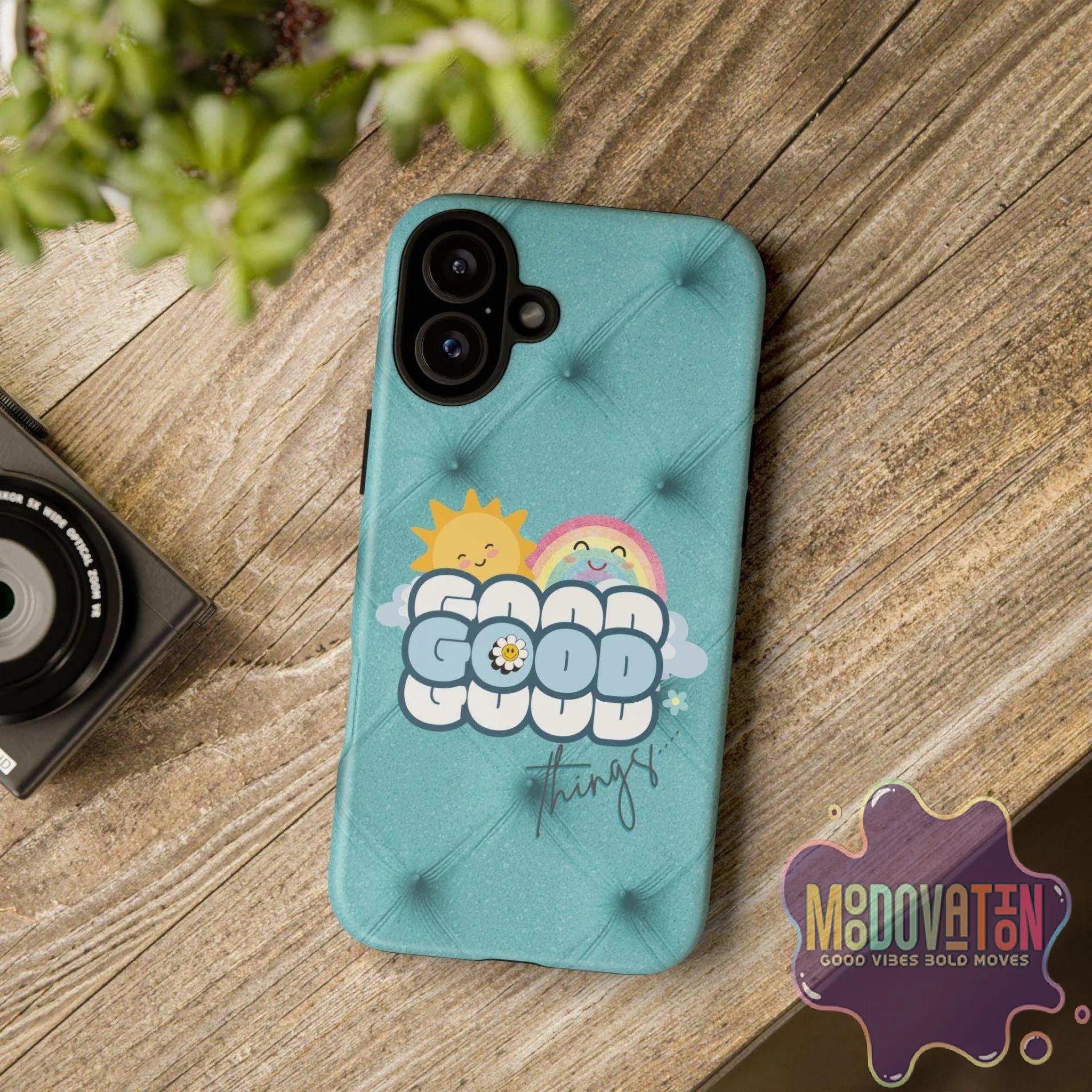 Good Things Phone Case - Teal - MOODOVATION