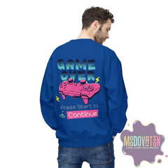 Game Over Unisex Midweight Crewneck Sweatshirt - MOODOVATION