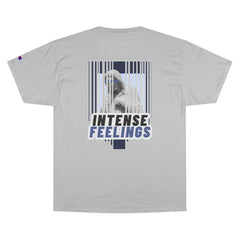 Intense Feelings - Navy Print Unisex Champion T-Shirt