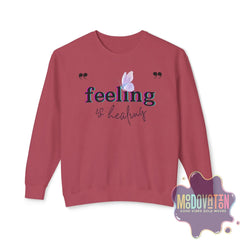 Feeling Is Healing Lightweight Crewneck Sweatshirt - Spring Edition Moodovation